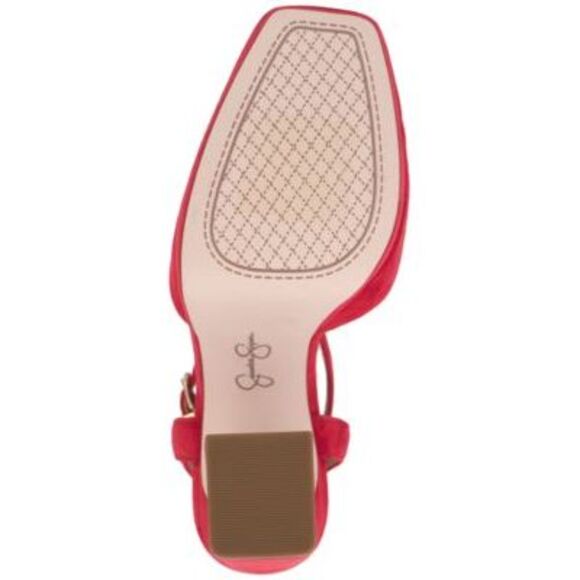 JESSICA SIMPSON Womens Red 1" Platform Deirae Leather Pumps Shoes 5.5 M - Picture 4 of 4
